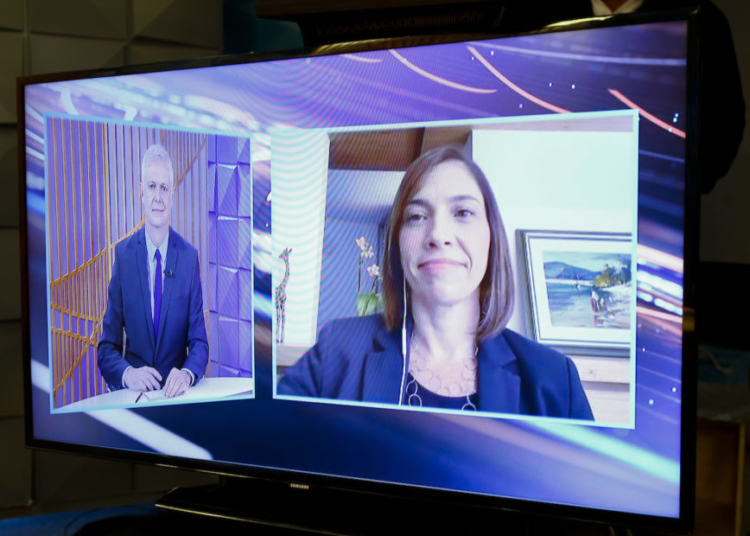 Márjori Dulcine, diretora medica da Pfizer do Brasil é a entrevistada do Poder em Foco, programa semanal realizado por meio de parceria editorial entre SBT e Poder360 que vai ao ar por volta da meia-noite. Sérgio Lima/Poder360 21Mai2020