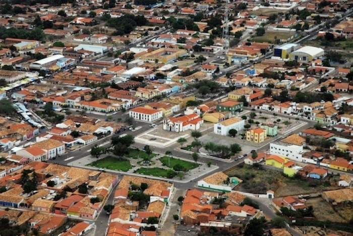Vista área da Cidade de Oeiras, PI/Foto: Reprodução Prefeitura Municipal de Oeiras/PI.