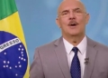 Foto: Reprodução / TV Brasil/Ministro da Educação durante pronunciamento na TV.