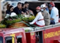Cortejo do caixão de Marília Mendonça até o cemitério
Foto: Ueslei Marcelino / Reuters.