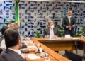 Lira reuniu líderes partidários nesta quinta-feira/Foto: Zeca Ribeiro/Câmara dos Deputados/Fonte: Agência Câmara de Notícias.
