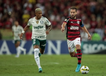 Flamengo e Palmeiras duelam no Maracanã em jogo antecipado da quarta rodada do Brasileirão Assaí/Foto:
Créditos: AGIF.