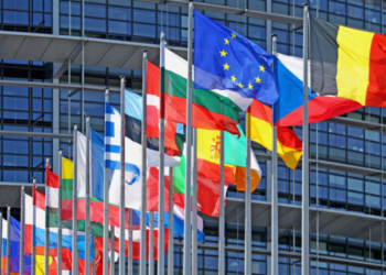 EU flags, European Parliament, Strasbourg/Foto: Reprodução Ukrinform.