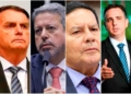 Bolsonaro, Lira-Mourão e Pacheco/Foto: Reprodução redes sociais.