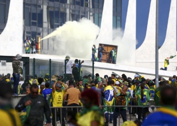 Manifestantes invadem Congresso, STF e Palácio do Planalto/Foto: Marcelo Camargo/Agência Brasil.