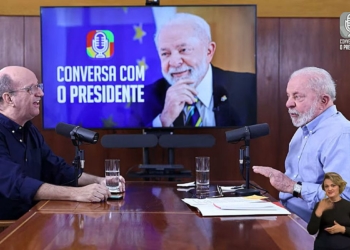 Brasília (DF), 25.07.2023 - Presidente Lula é entrevistado por Marcos Uchoa no programa Conversa com o Presidente,  em Brasília.  Imagem: TV Brasil GOV