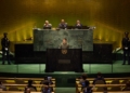 Discurso de Volodymyr Zelensky na Assembleia Geral da ONU/Foto: Gabinete do Presidente Ucrânia/Reprodução Ukrinform.